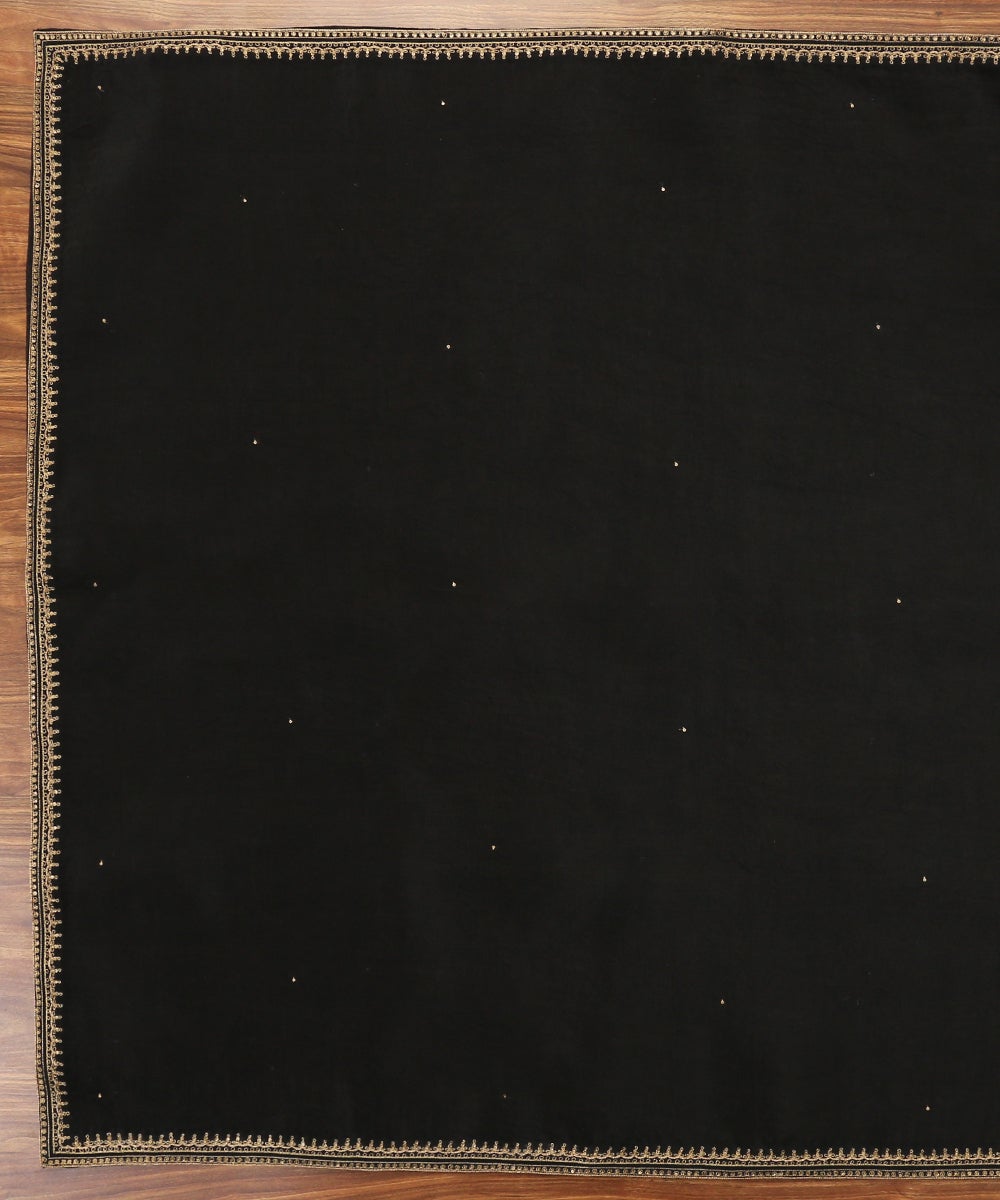 Black_Handloom_Organza_Dupatta_with_Aari_Embroidery_Border_WeaverStory_02