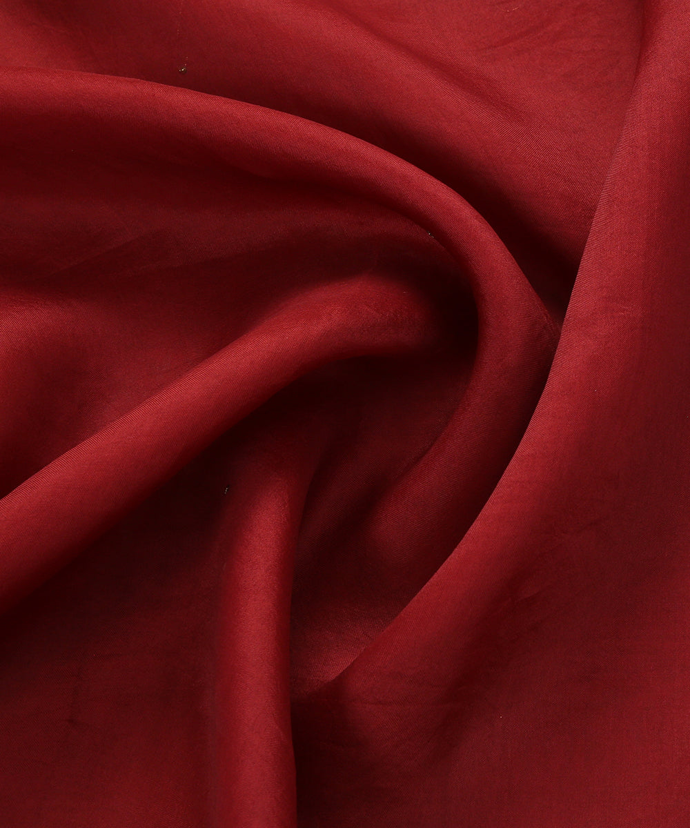 Handloom_Maroon_Organza_Dupatta_with_Zardozi_Aari_Border_WeaverStory_05