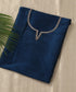 Teal_Raw_Silk_Hand_Embroidered_Blouse_With_Paisleys_on_the_Sleeves_WeaverStory_01