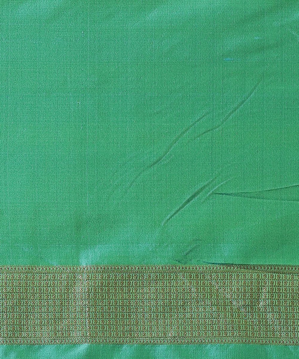 Teal_Green_Handloom_Banarasi_Patola_Saree_woven_in_Katan_Silk_with_Meenakari_WeaverStory_05
