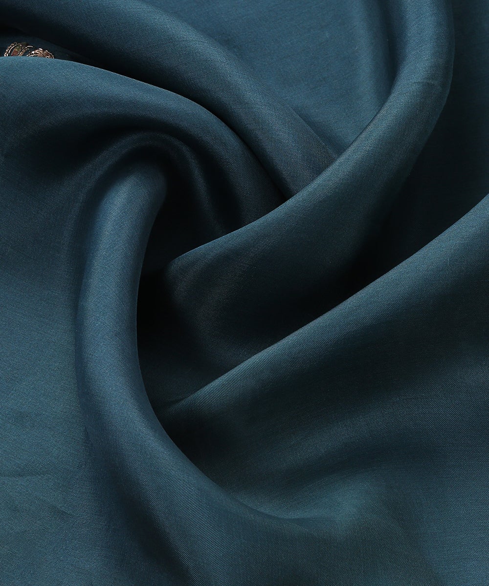 Teal_Green_Handloom_Organza_Dupatta_with_Zardozi_Scalloped_border_WeaverStory_05