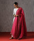 Maroon_Handloom_Organza_Dupatta_with_Zardozi_border_WeaverStory_01