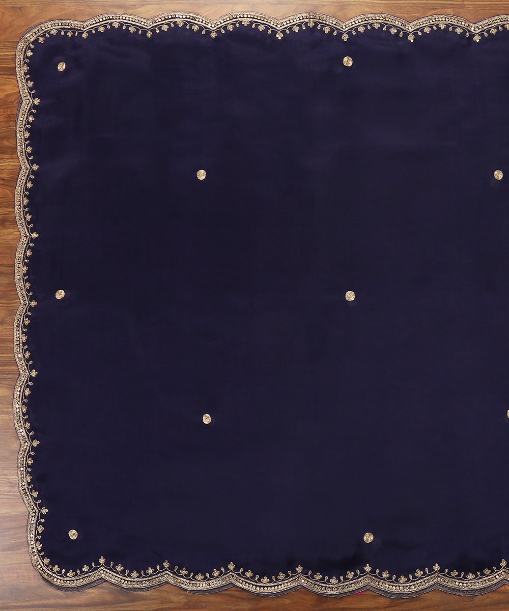 Blue_Organza_Zardozi_Dupatta_with_Hand_Embroidered_Scallop_Border_WeaverStory_02