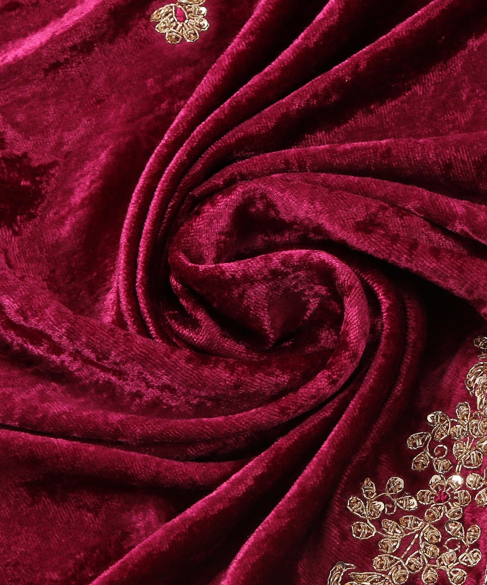 Plum_Velvet_Dupatta_with_Hand_Embroidered_Zardozi_WeaverStory_05