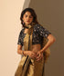 Black_Hand_Embroidered_Velvet_Blouse_With_V-Cut_Deep_Neckline_WeaverStory_01