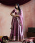 Hand_Embroidered_Grape_Velvet_Skirt_With_Blouse_And_Organza_Duptta_WeaverStory_02