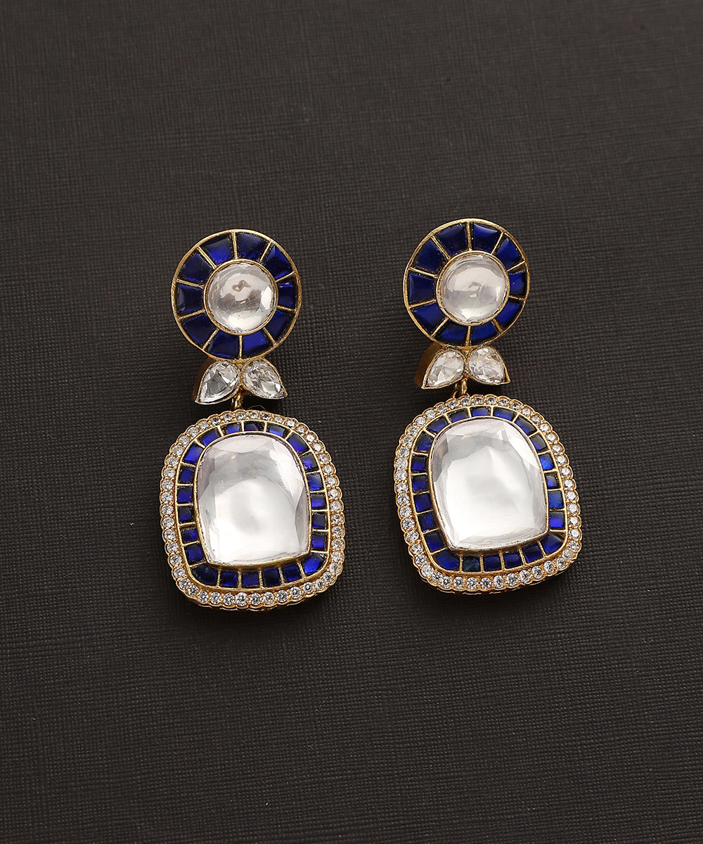 Preet_Handcrafted_Pure_Silver_Kundan_Earrings_With_Semi_Precious_Stones_And_Moissanite_Polki_WeaverStory_02