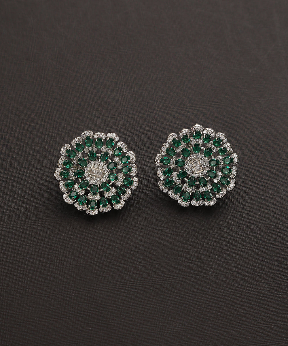 Dalbir_Handcrafted_Pure_Silver_Earrings_With_Semi_Precious_Stones_WeaverStory_02