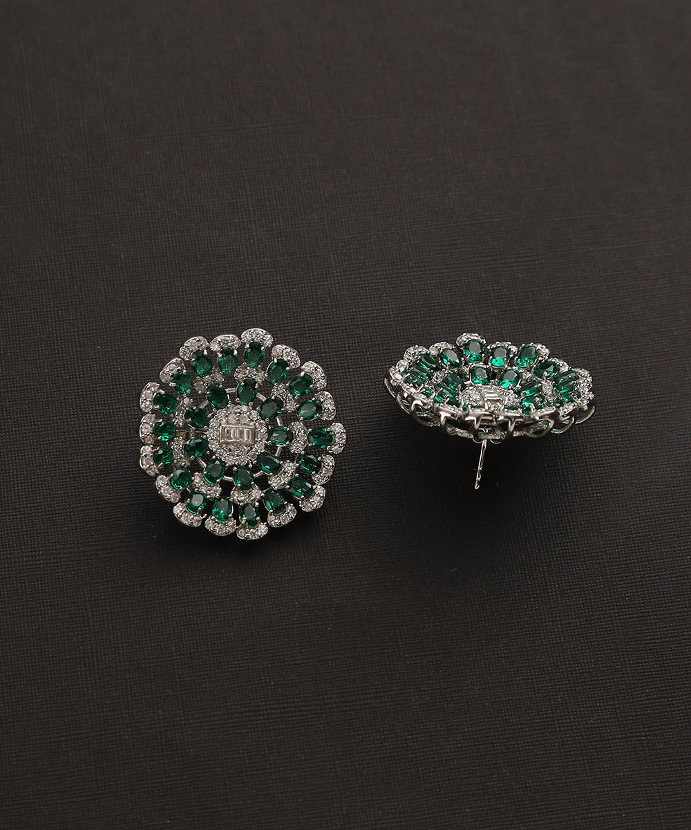 Dalbir_Handcrafted_Pure_Silver_Earrings_With_Semi_Precious_Stones_WeaverStory_03