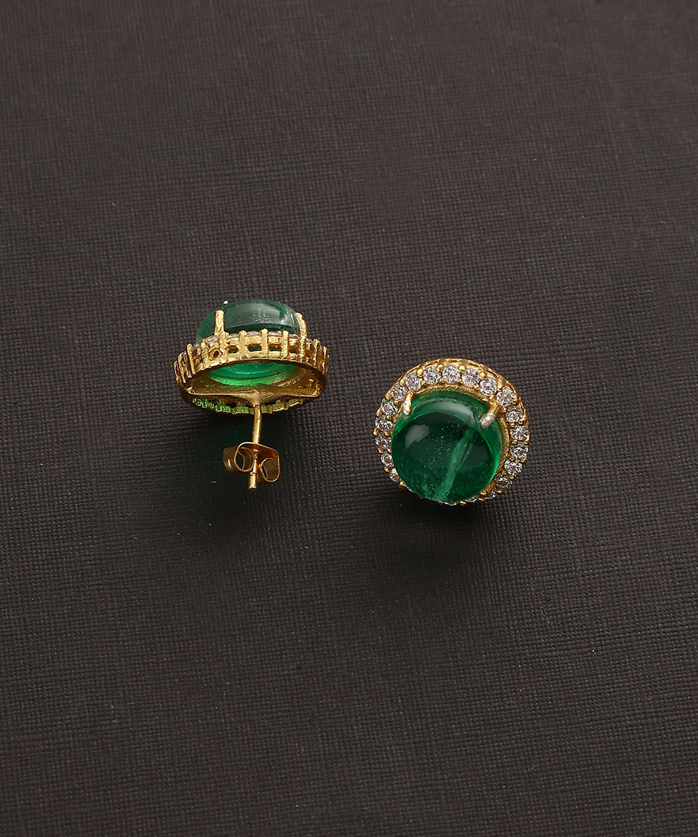 Girish_Handcrafted_Pure_Silver_Earrings_With_Semi_Precious_Stones_WeaverStory_03