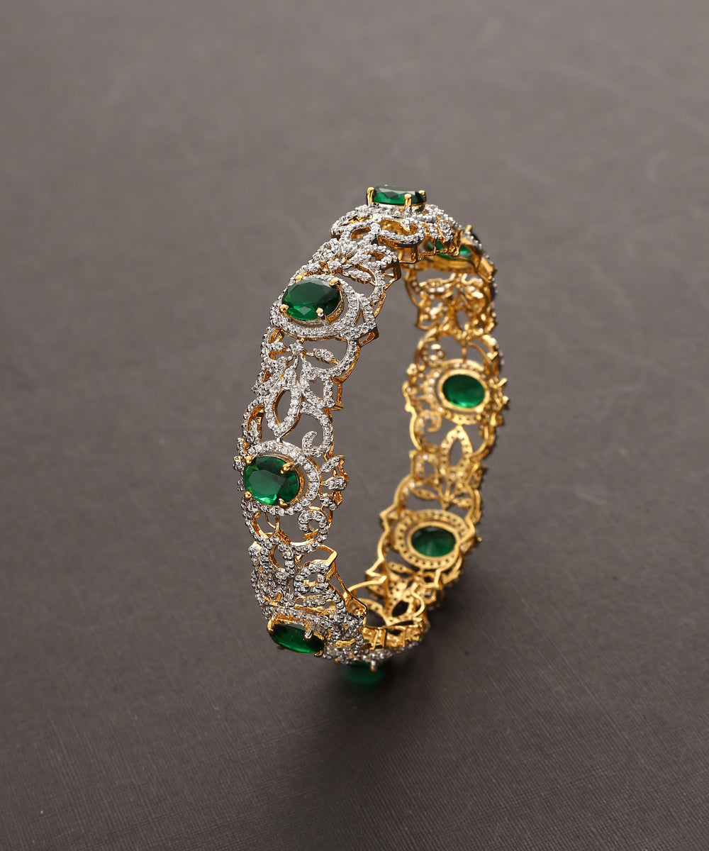 Kshitij_Handcrafted_Pure_Silver_Bangle_With_Semi_Precious_Stones_WeaverStory_03