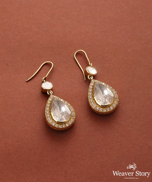 Nayab_Handcrafted_Pure_Silver_Moissanite_Earring_WeaverStory_02