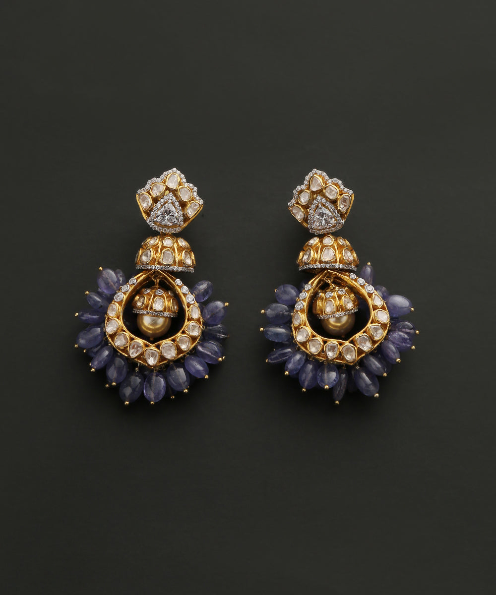 Arooba_Earrings_With_Moissanite_Polki_And_Melons_Handcrafted_in_Pure_Silver_WeaverStory_02