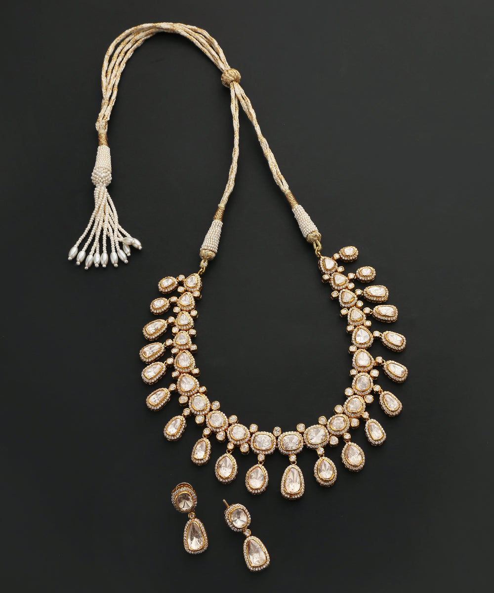 Anamta_Necklace_Set_With_Moissanite_Polki_And_Swarovski_Handcrafted_in_Pure_Silver_WeaverStory_02