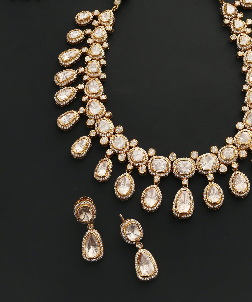 Anamta_Necklace_Set_With_Moissanite_Polki_And_Swarovski_Handcrafted_in_Pure_Silver_WeaverStory_03