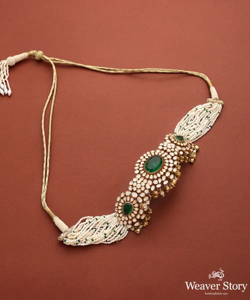 Sukanya_Pure_Silver_Choker_Set_with_Moissanite_Polki_WeaverStory_03