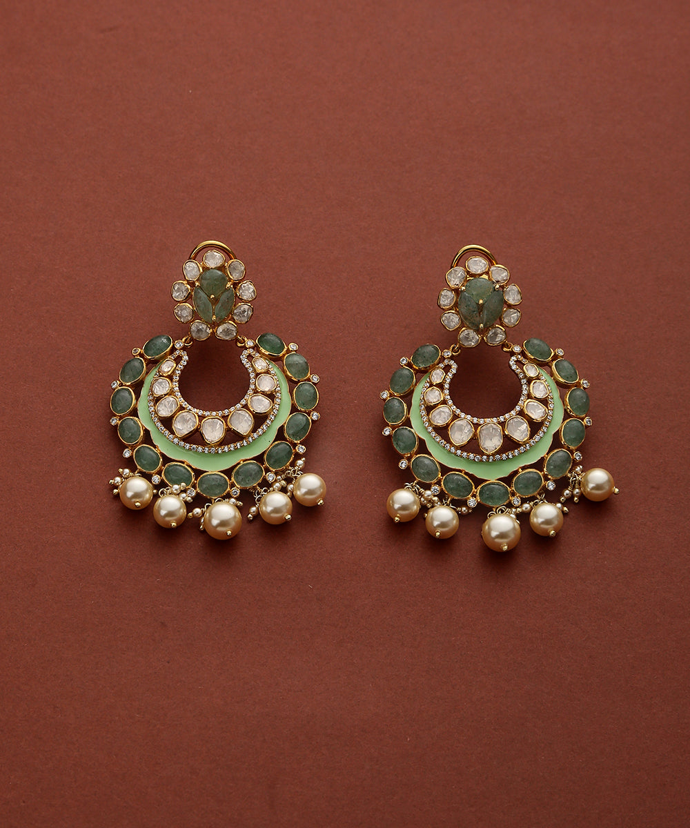 Shailja_Polki_Necklace_Set_with_Pure_Silver_WeaverStory_04