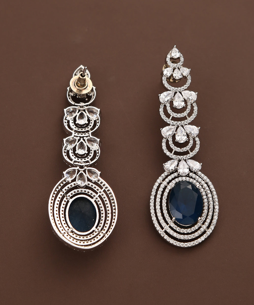 Fawha_Handcrafted_Dangler_Earrings_with_Sapphire_And_Moissanite_Kundan_WeaverStory_03