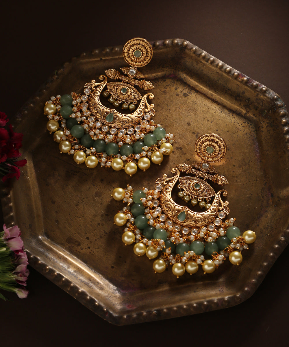 Aabgina_Handcrafted_Earrings_With_Beads_And_Pearls_WeaverStory_01