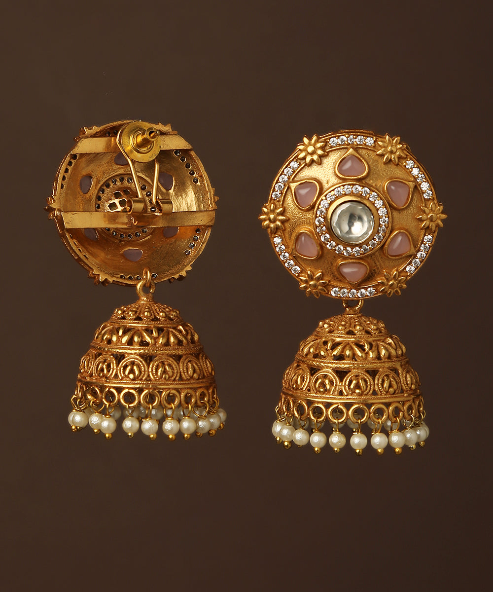 Aadhina_Handcrafted_Earrings_With_Stones_And_Pearls_WeaverStory_03