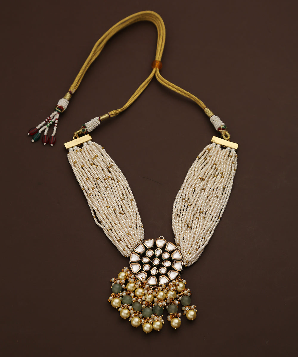 Elham_Necklace_Handcrafted_With_Moissanite_Kundan_And_Pearls_WeaverStory_02
