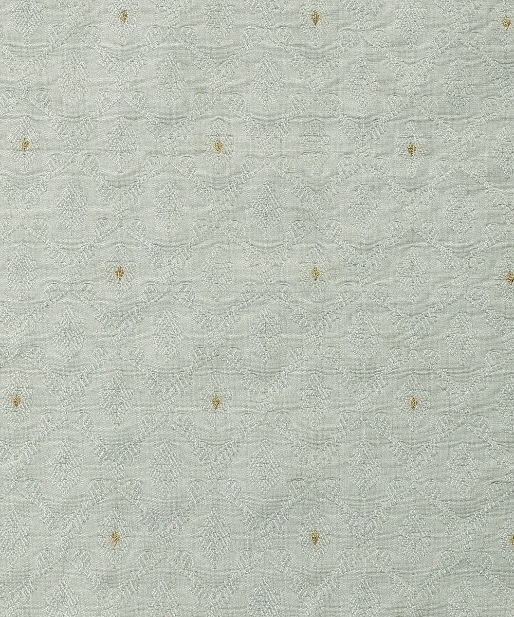 Light_Blue_Handloom_Menswear_Satin_Silk_Kurta_With_Gold_Flowers_And_Cotton_Silk_Pants_Fabric_WeaverStory_02