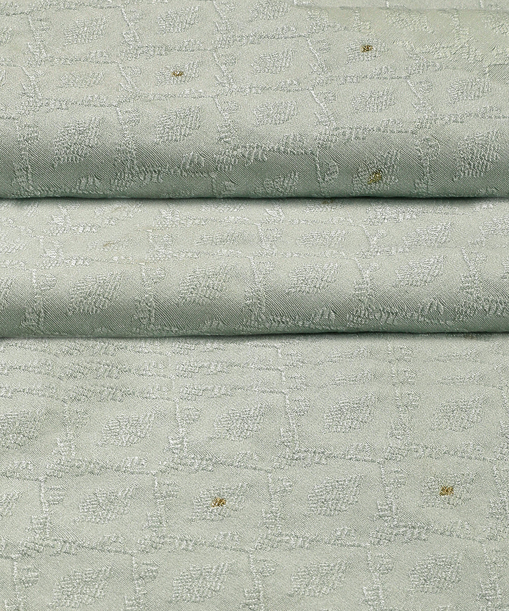 Light_Blue_Handloom_Menswear_Satin_Silk_Kurta_With_Gold_Flowers_And_Cotton_Silk_Pants_Fabric_WeaverStory_04