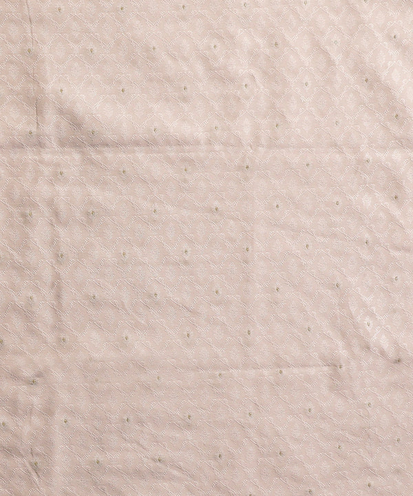 Handloom Light Pink Cotton Silk Tanchoi Menswear Kurta And Pants Fabri