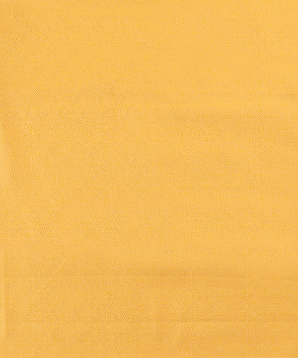 Handloom Yellow Cotton Silk Tanchoi Menswear Kurta And Pants Fabric
