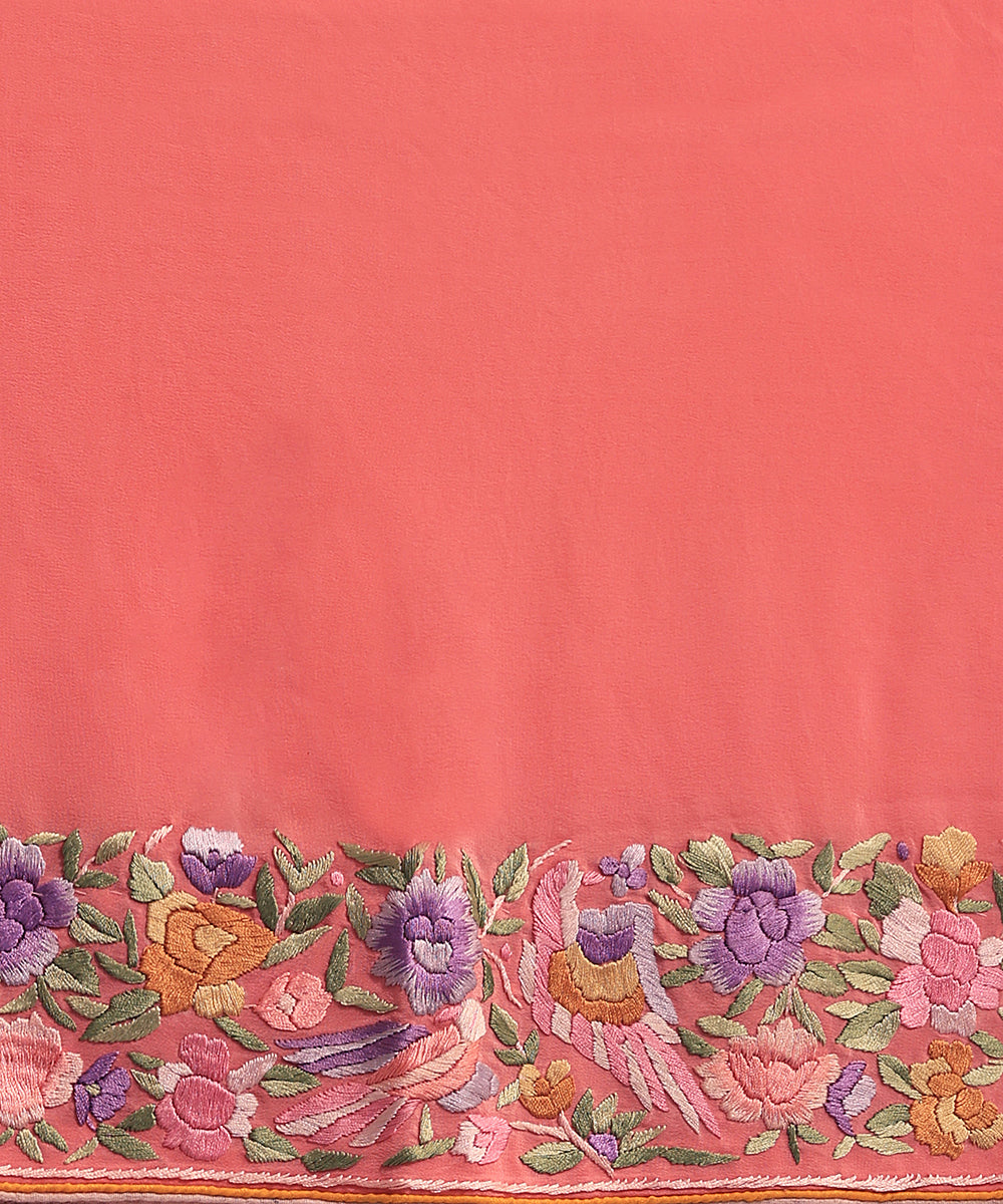 Pink_Handloom_Georgette_Parsi_Gara_Saree_With_Pastel_Birds_And_Roses_WeaverStory_05