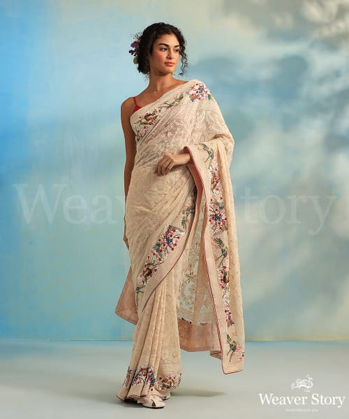 Light_Pink_Georgette_Parsi_Gara_Saree_With_Multicolored_Border_WeaverStory_02