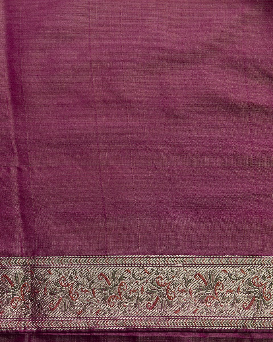 Wine_Handloom_Pure_Katan_Silk_Jamawar_Tanchoi_Banarasi_Saree_with_Ambi_Booti_WeaverStory_05