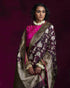 Wine_Katan_Silk_Handloom_Banarasi_Saree_with_Floral_Jaal_and_Tissue_Weft_Border_WeaverStory_01