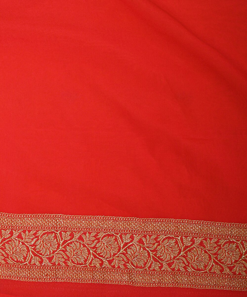 Yellow_Handloom_Sona_Rupa_Zari_Banarasi_Georgette_Saree_with_Red_Selvedge_WeaverStory_05