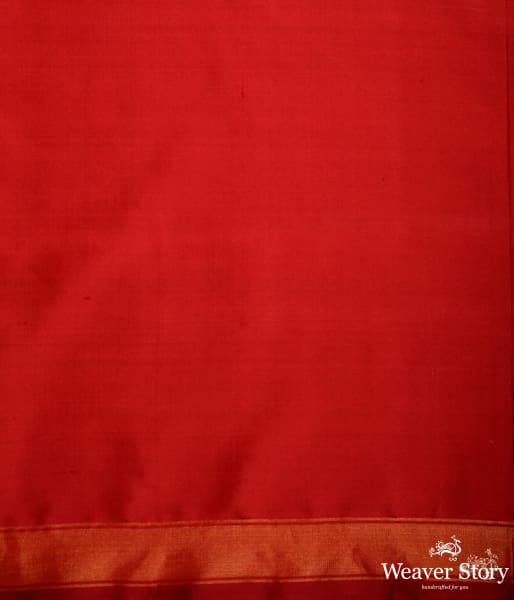 Pure_silk_Gujarat_Patola_saree_in_Green_with_red_combination_and_large_fish_motifs_WeaverStory_05