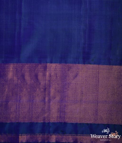 Turquoise_Blue_single_ikat_patola_saree_with_tissue_border_WeaverStory_05