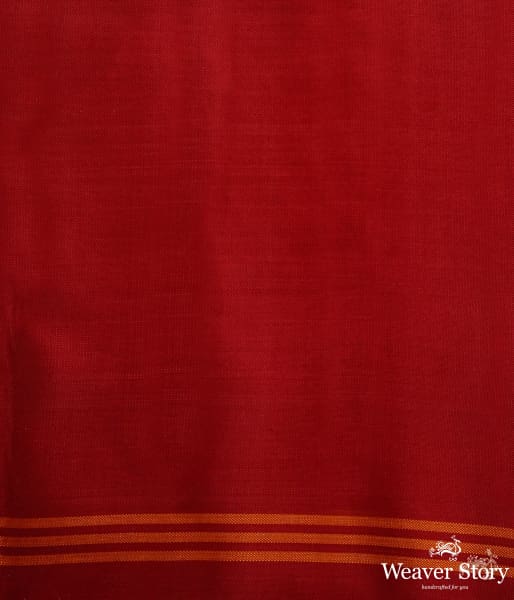 Pure_silk_Gujarat_Patola_saree_in_blue_and_red_dual_tone_in_the_famous_paan_bhaat_weave_WeaverStory_05