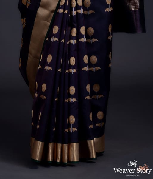 Purple_and_green_dual_tone_chanderi_silk_saree_with_gold_and_silver_zari_floral_motifs_WeaverStory_02