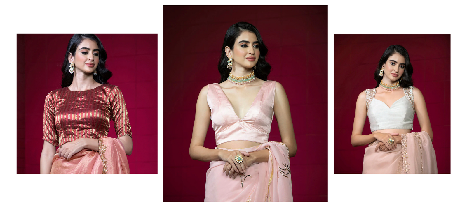These Saree - Blouse Combinations Offer A Fresh Take On The Indian Weave
