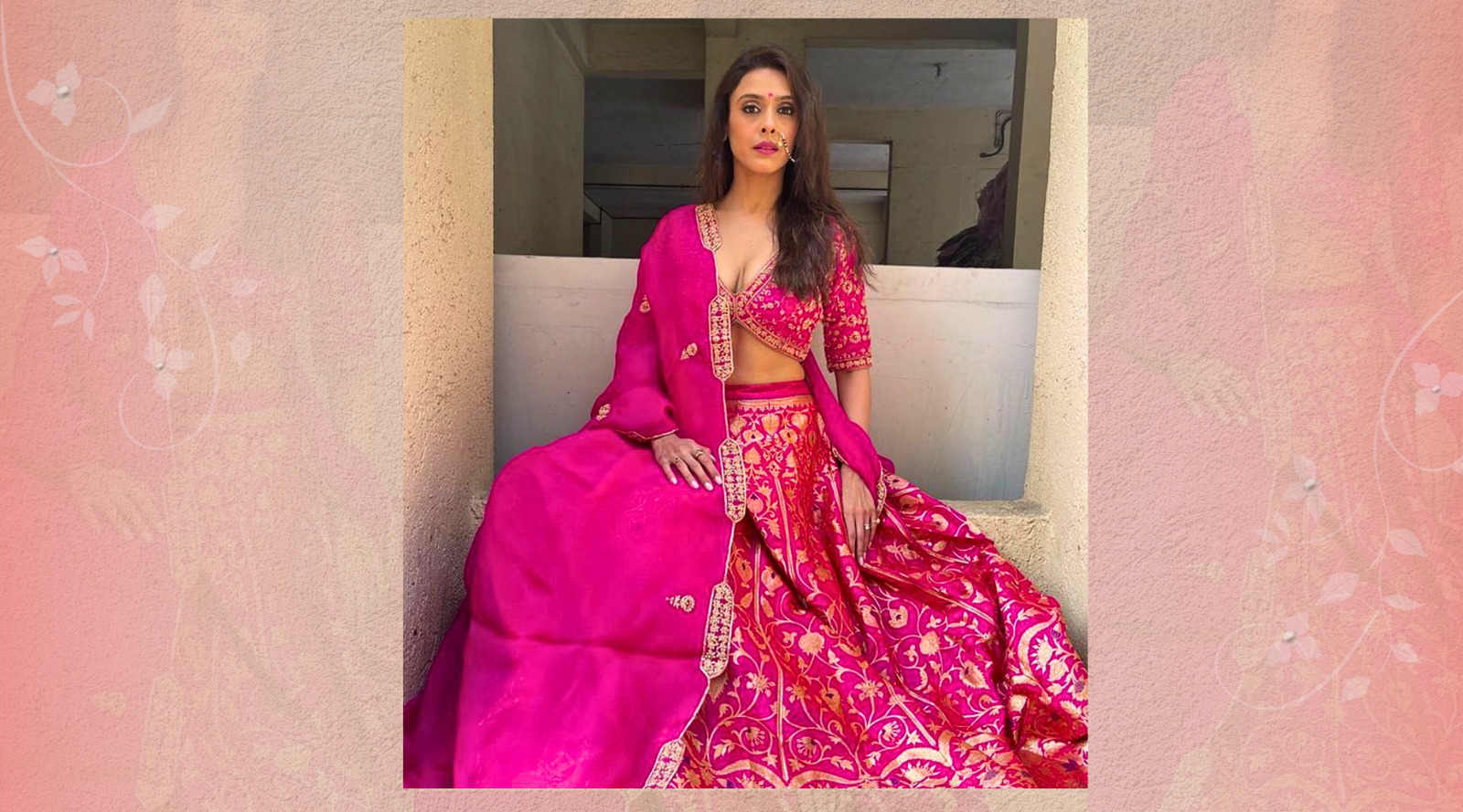 Hrishitaa Bhatt In This Pink WeaverStory Banarasi Lehenga is Everything A Bridesmaid Needs to See