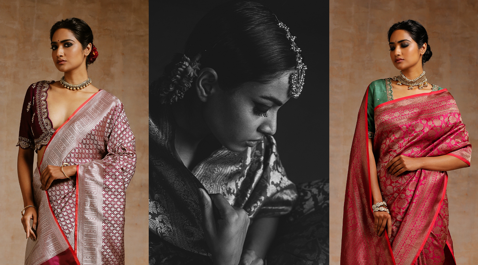 7 Shades of Banarasi Katan Silk Sarees for This Wedding Season