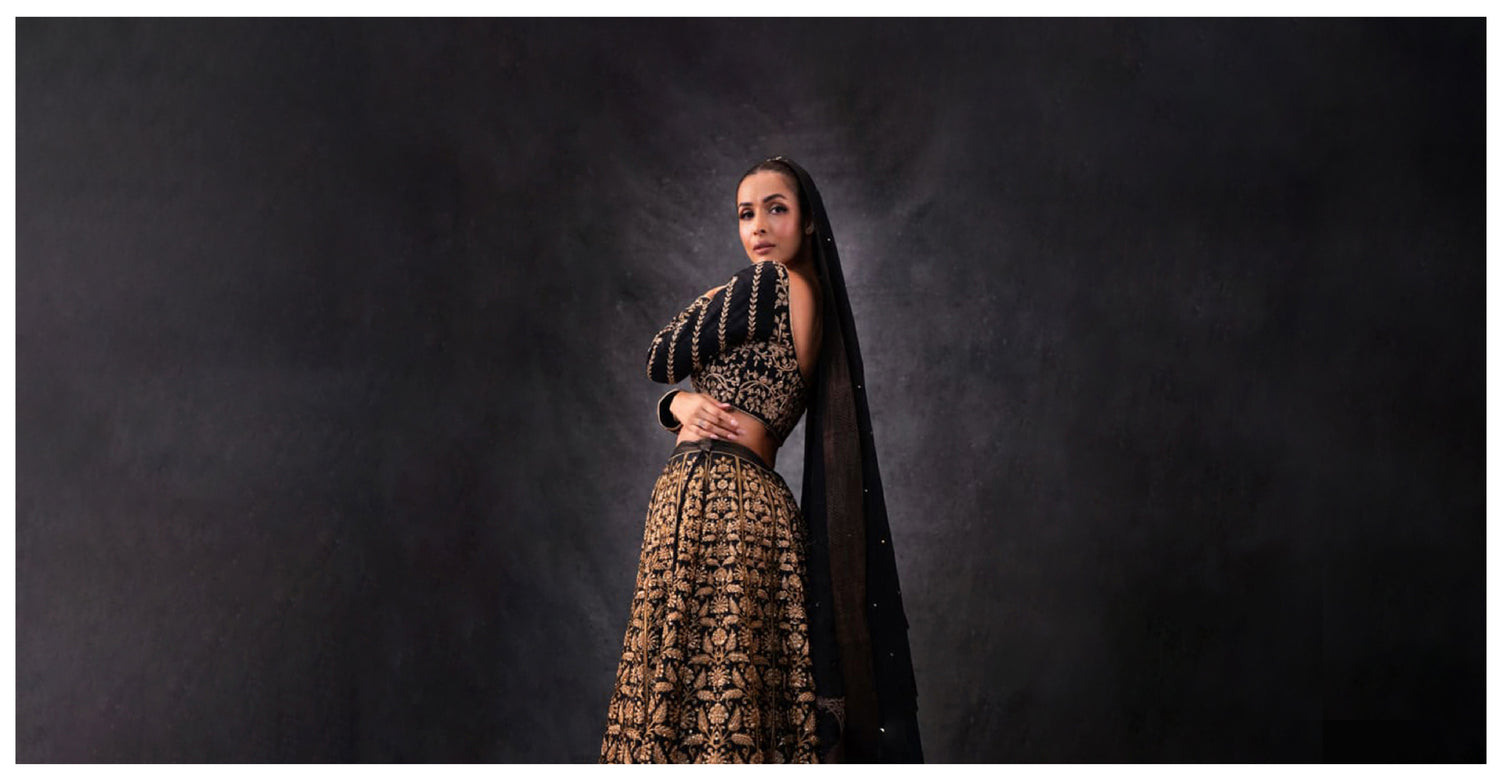 Malaika Arora Redefines Wedding Style in our Banarasi Lehenga