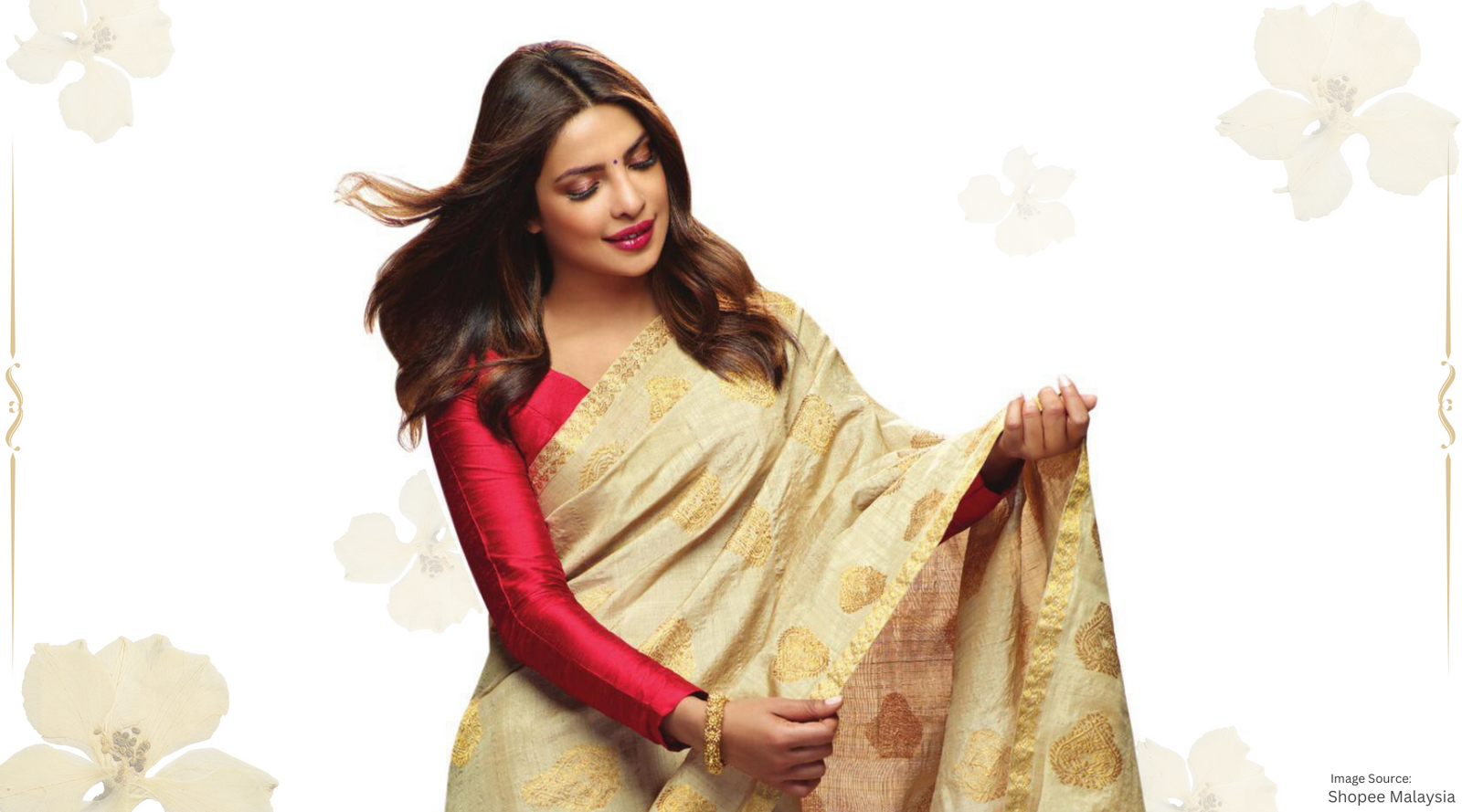 Checkout this latest collection by WeaverStory: Timeless pieces inspired by Priyanka Chopra in a saree
