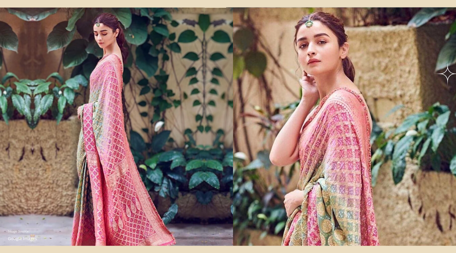 Alia Bhatt Shows Us Why a Banarasi Bandhej Saree is Perfect for Daytime Festivities