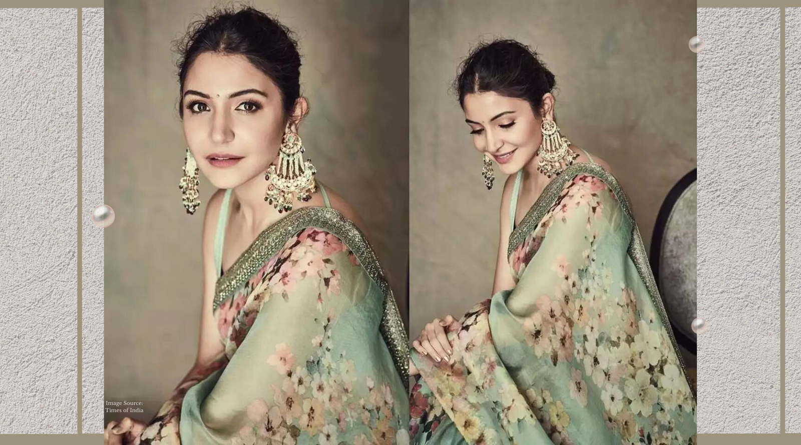 "Unveiling Anushka Sharma's impeccable saree style: Discover and shop at WeaverStory