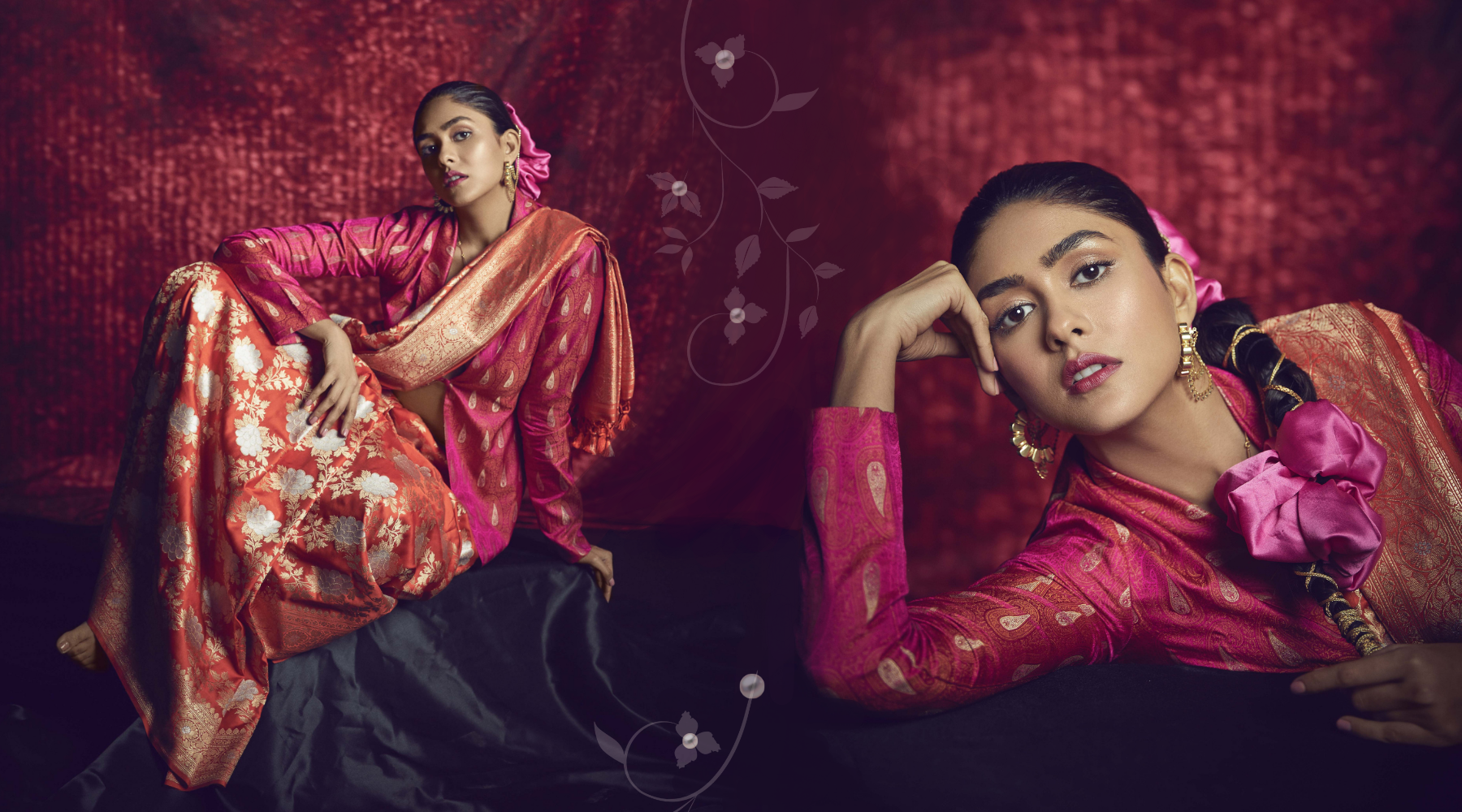 Mrunal_Thakur_in_a_Stunning_Banarasi_Saree_by_WeaverStory_WeaverStory