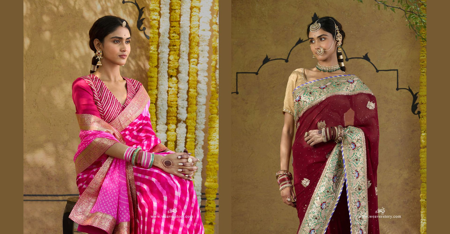 Indian_Summer_Weddings_Edit_With_Timeless_Gota_Patti_Sarees_WeaverStory