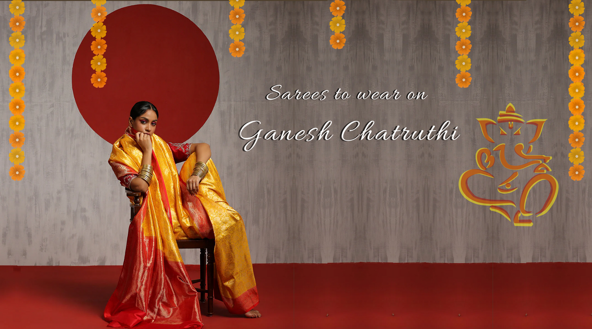 Sarees to wear on Ganesh Chatruthi 2021