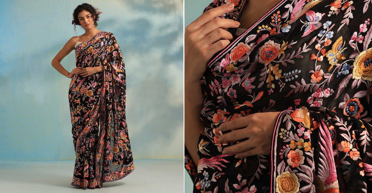 Parsi Gara Saree: History, Hand Embroidery & How to Identify Authentic Work