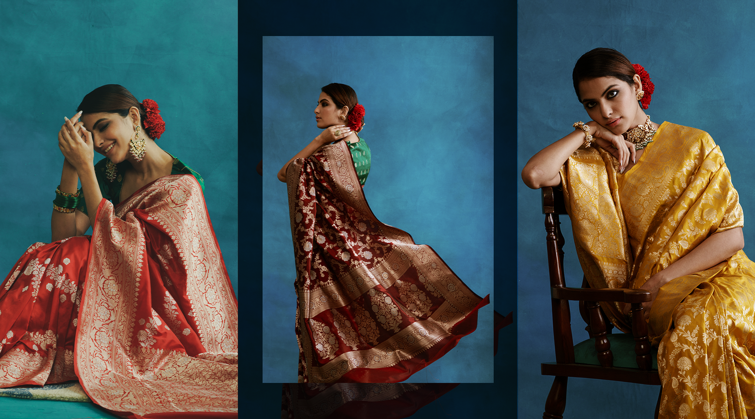 Top_10_Katan_Silk_Banarasi_Sarees_to_Rock_This_Wedding_Season_WeaverStory